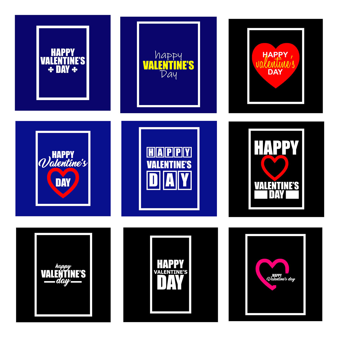 Happy Valentines Day Typography T-Shirt Design cover