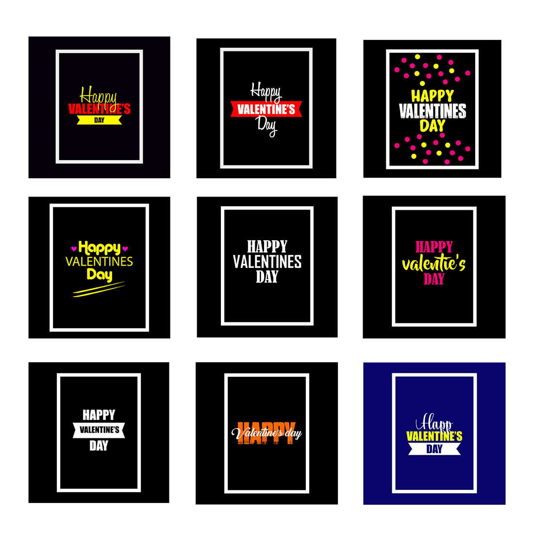 Happy Valentines Day Typography T-Shirt Quotes Design cover