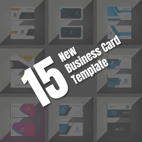 15 New Business Card Template main cover.
