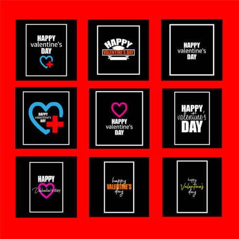 Happy Valentines Day T-Shirt Design main cover