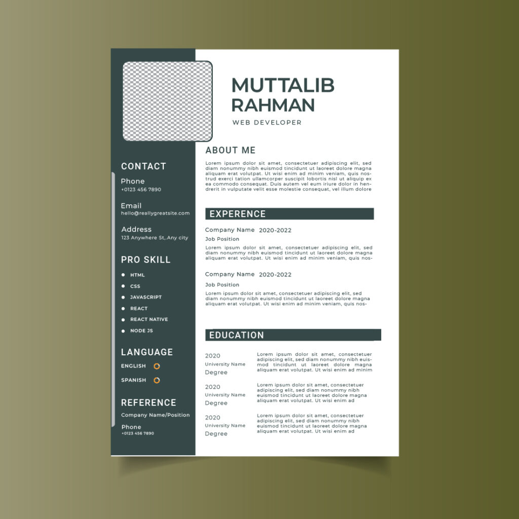 CV / Resume Template | MasterBundles