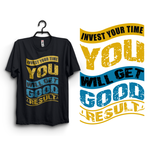 Motivational Quote Typography T-Shirt Design main cover.