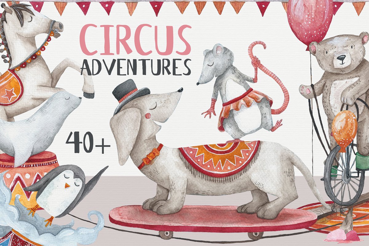 Cover image of Circus Adventures Graphics.