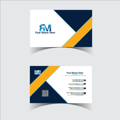 Creative Modern Business Card Template Design.