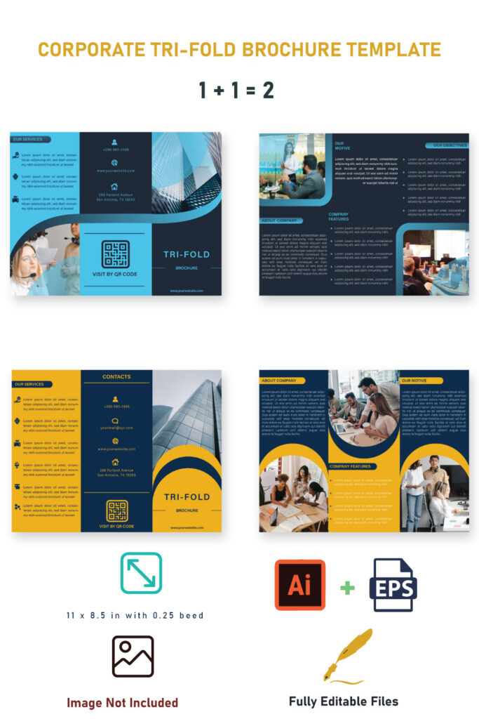 Professional Trifold Brochure Template - MasterBundles