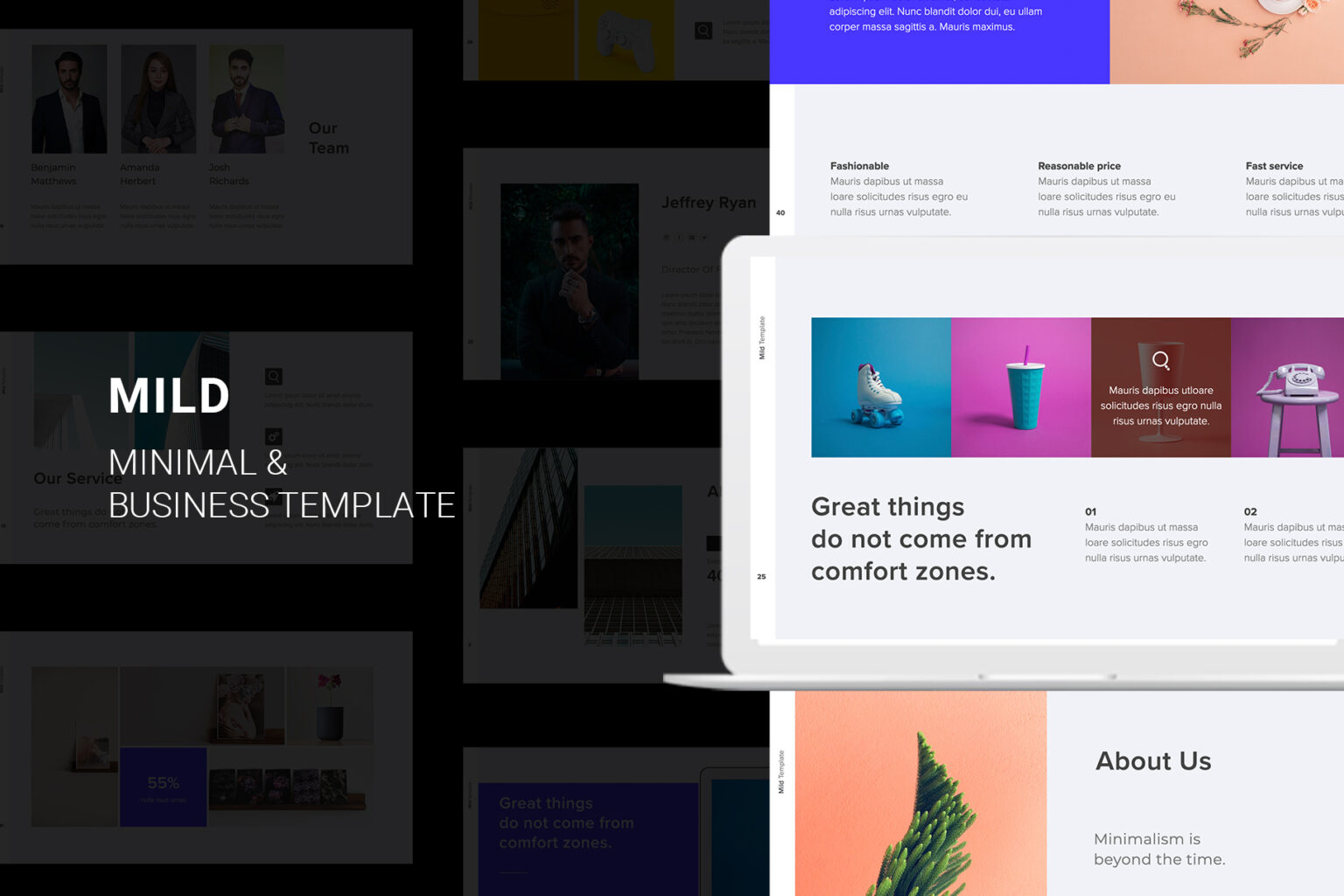 Mild Minimal Keynote Template - MasterBundles