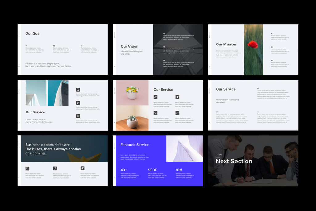 Mild Minimal Keynote Template - MasterBundles