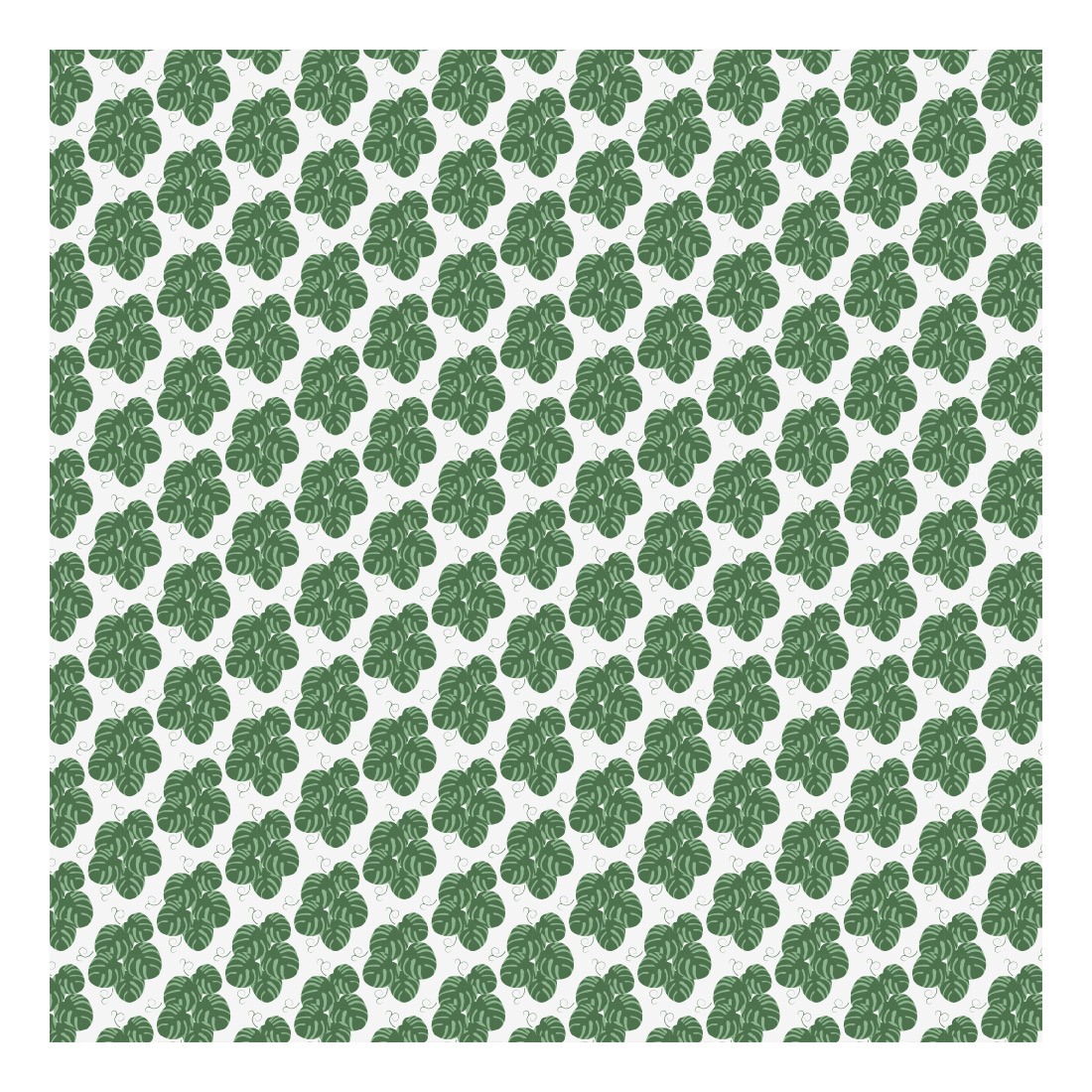 Simple Monstera Pattern Design cover image.