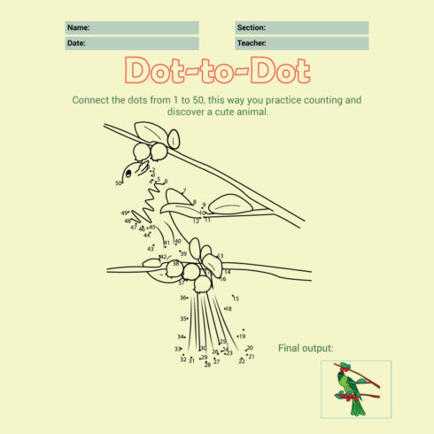 Parrot Connecting Dots main cover.