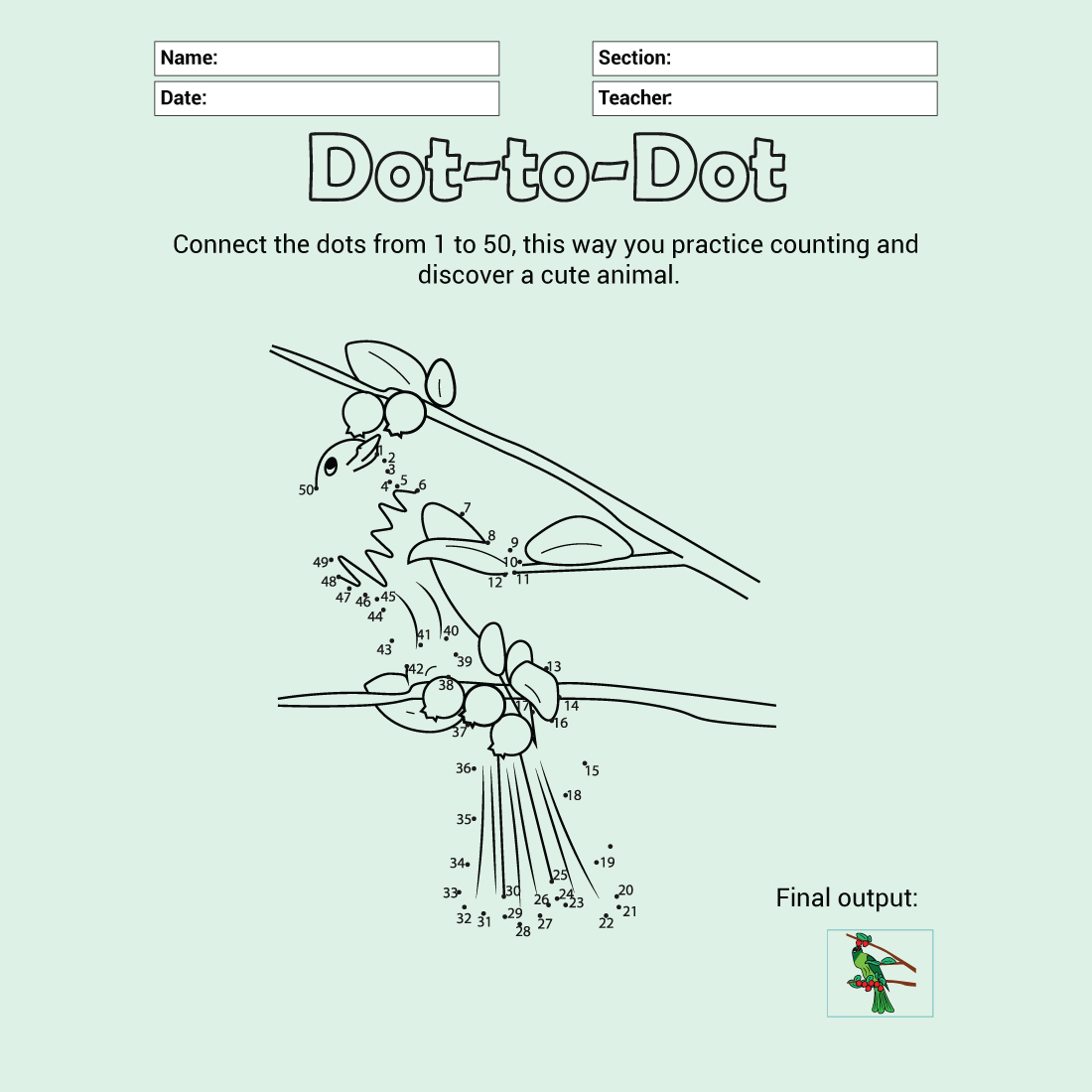 Parrot Connecting Dots cover image.