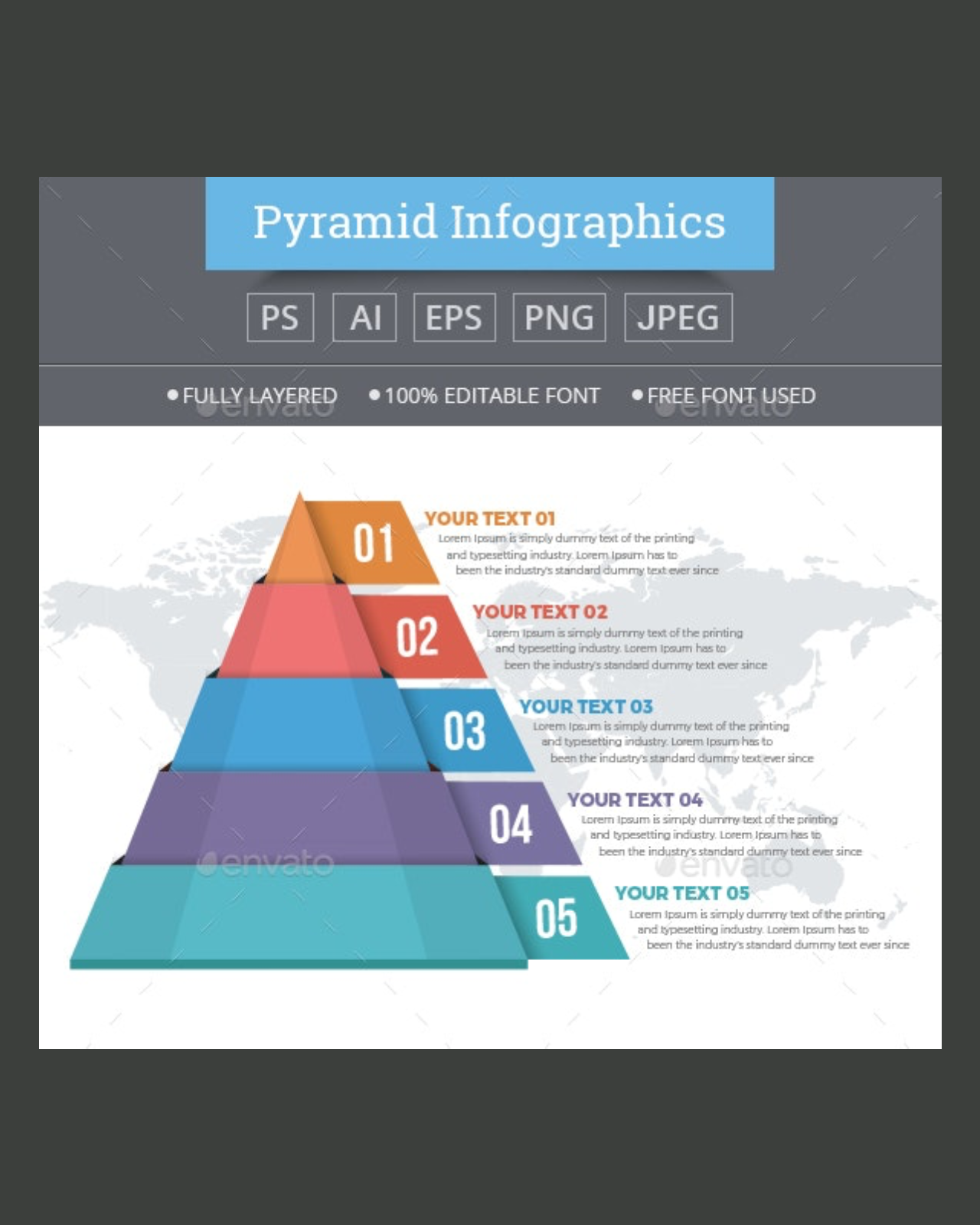 Pyramid infographics pinterest image.
