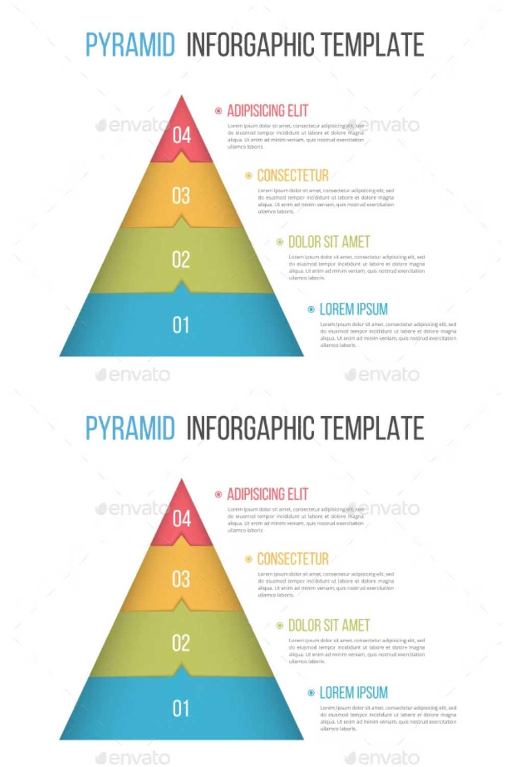 Pyramid With Four Elements Pinterest Cover.