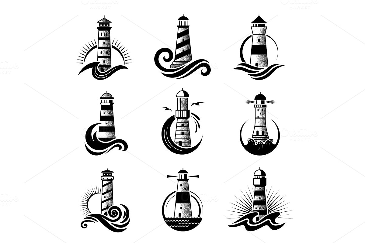 Cover image of Lighthouse Logo. Business Stylized.