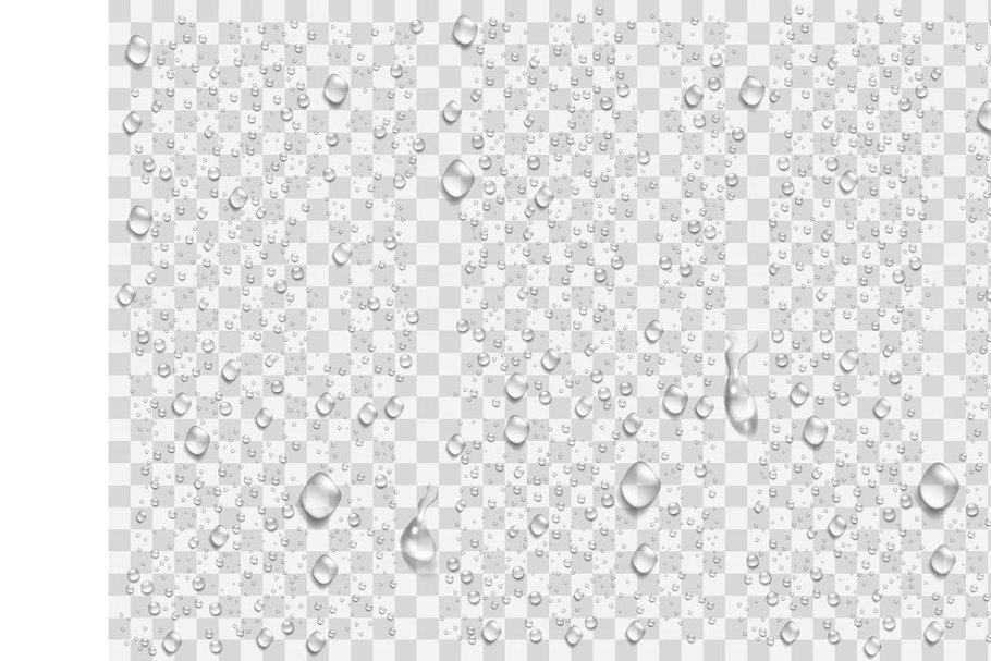 Realistic Water Droplets preview.