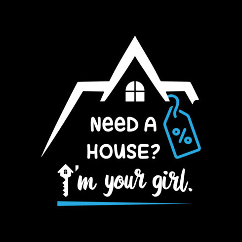 Real Estate House Property T-shirt Design Vector cover image.