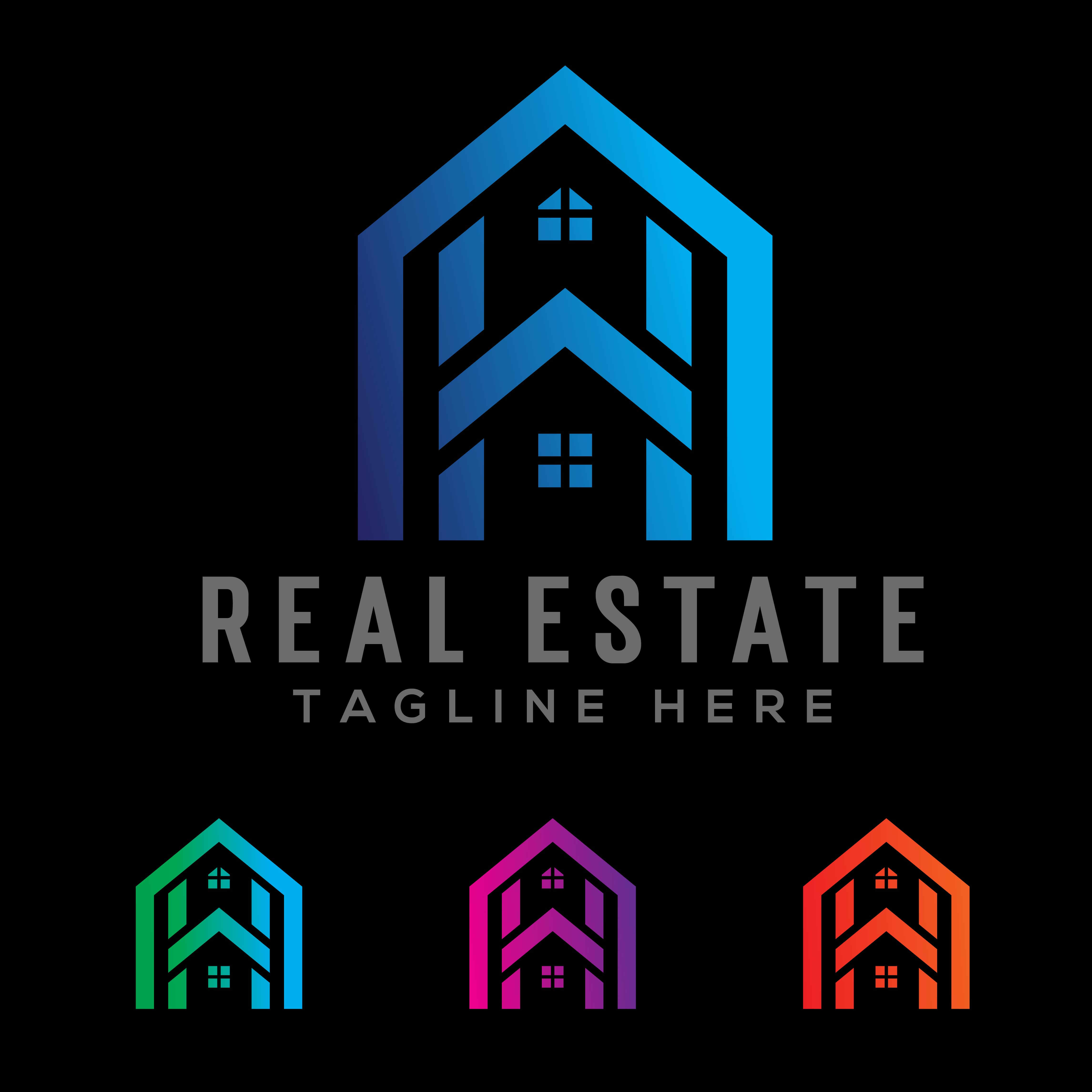 Real Estate Logo Design With H Letter cover