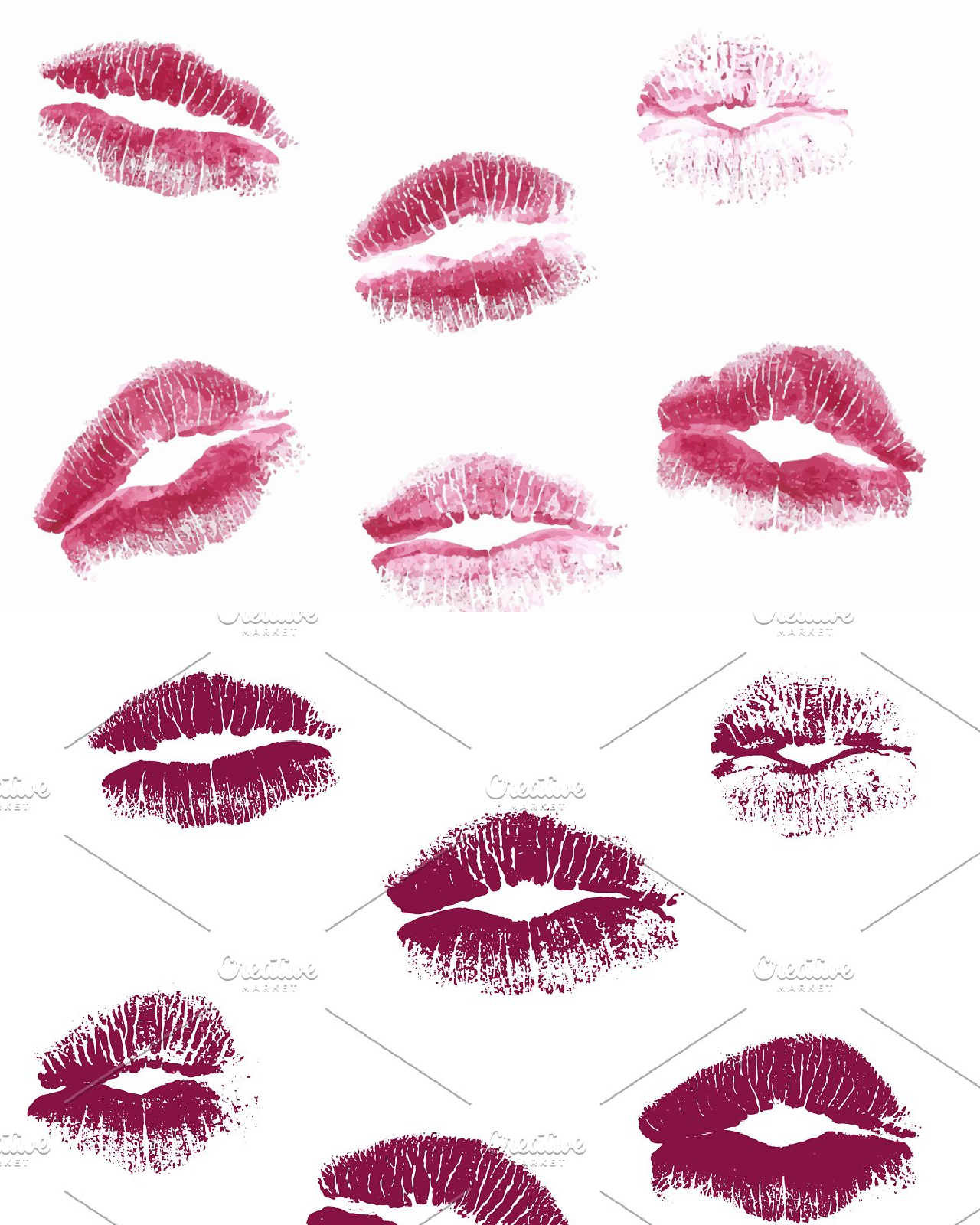 Real kiss lipstick of female pinterest image preview.