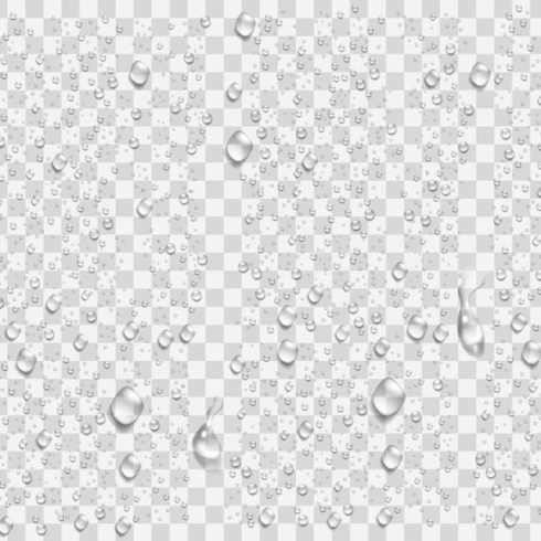 Realistic water droplets main image preview.