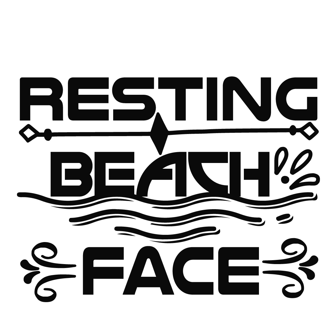 resting beach face 536