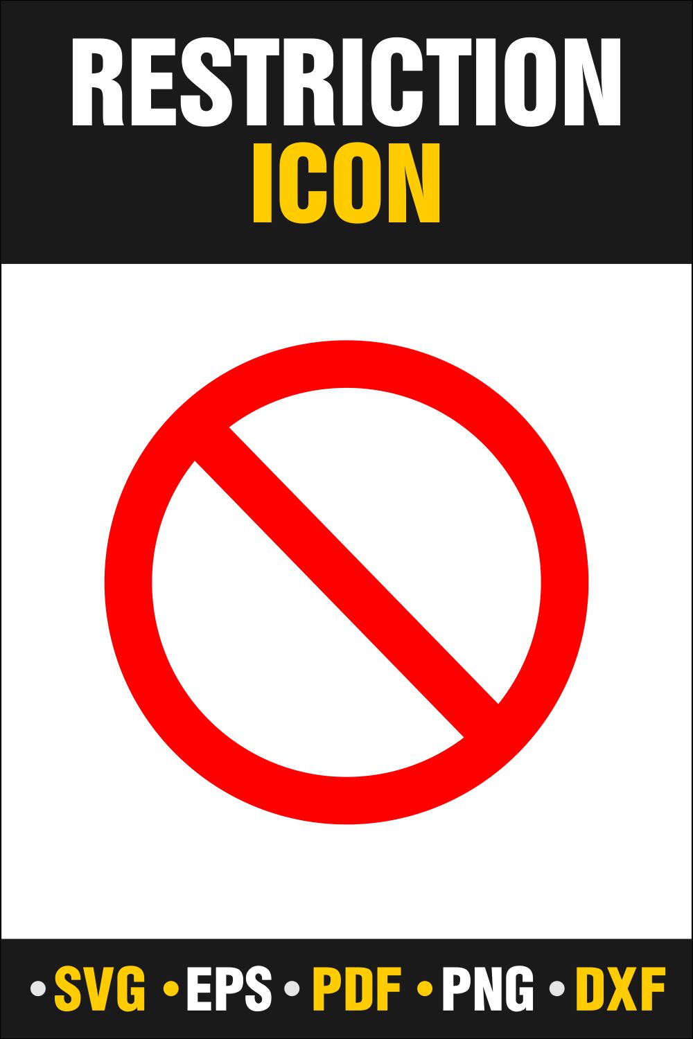 Wonderful image restriction icon