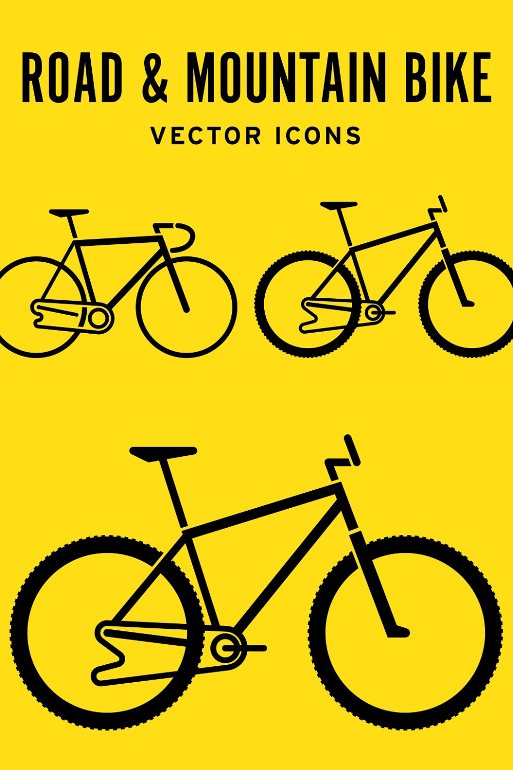 Road & Mountain Bike Icons - Pinterest.