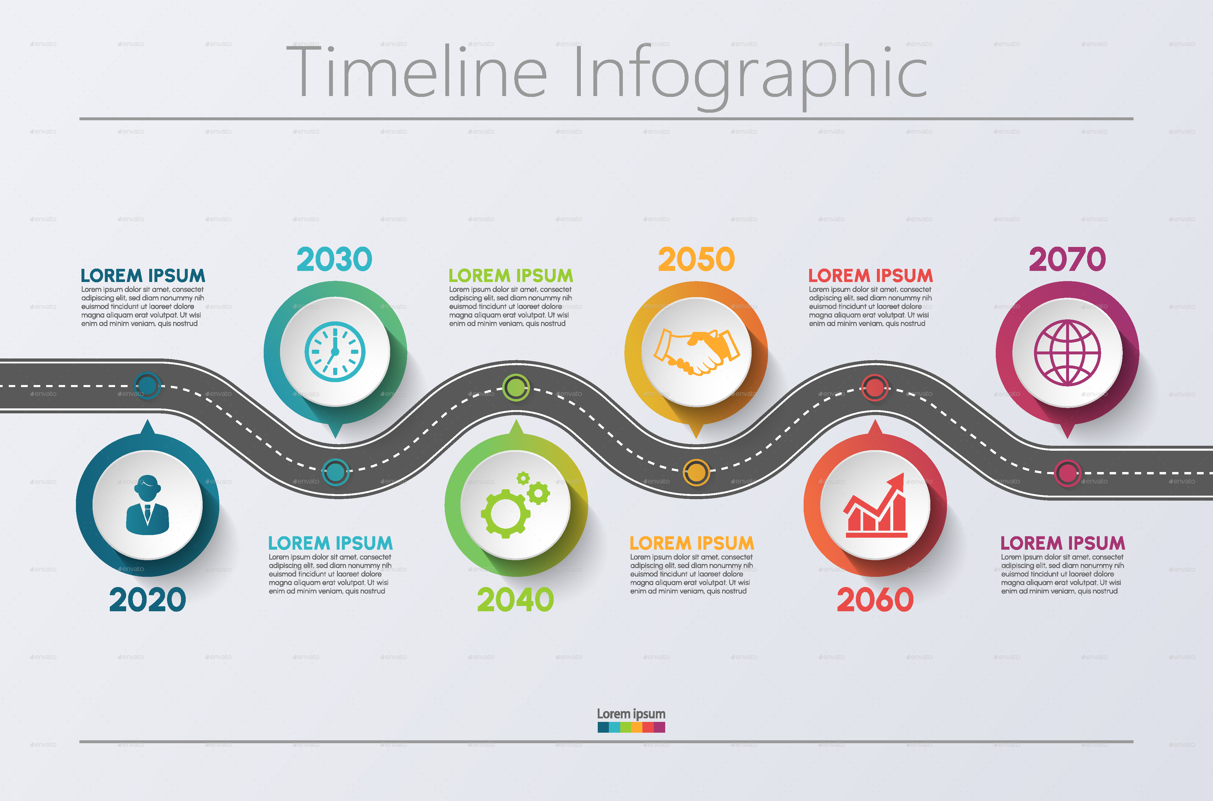 roadmap infographics template 253