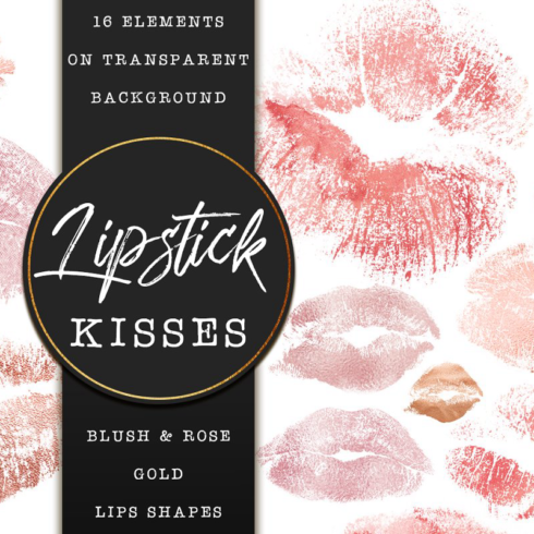 Rose gold kiss marks main image preview.