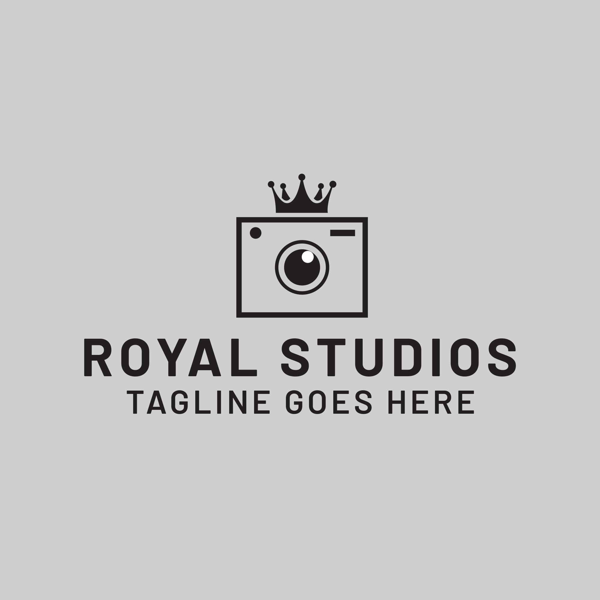 Camera Logo Template Or Royal Studio image preview.