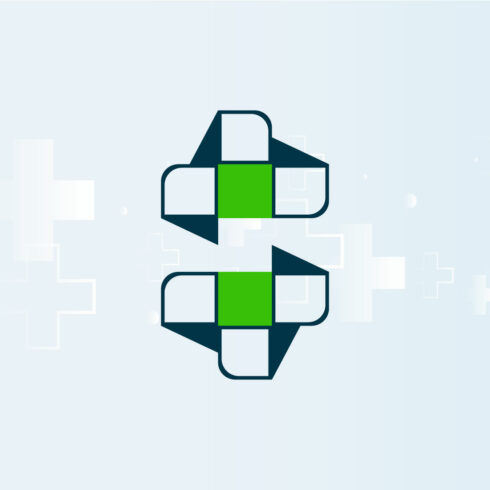 S letter medical logo main cover.