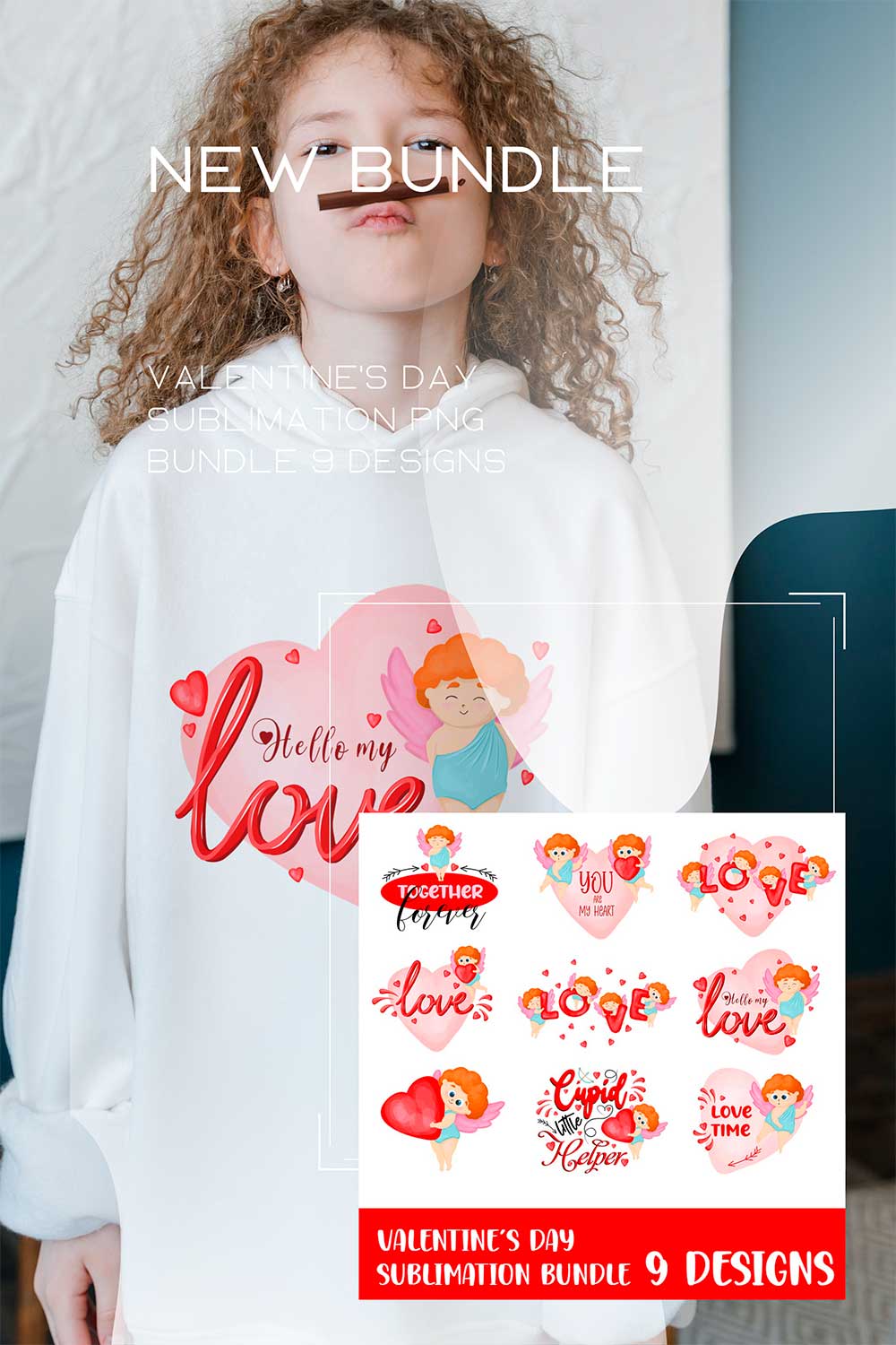 VALENTINES DAY sublimation PNG pinterest preview image.