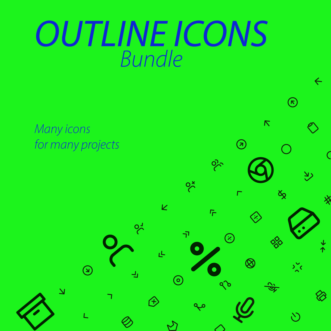 Interface Line Icon Set cover image.