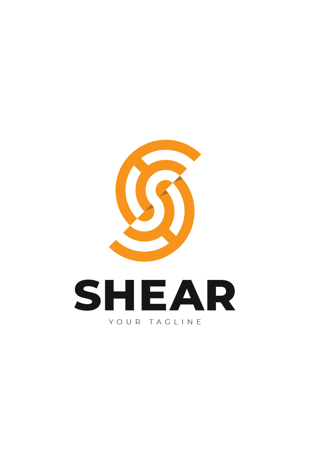 Shear Logo Template pinterest image.