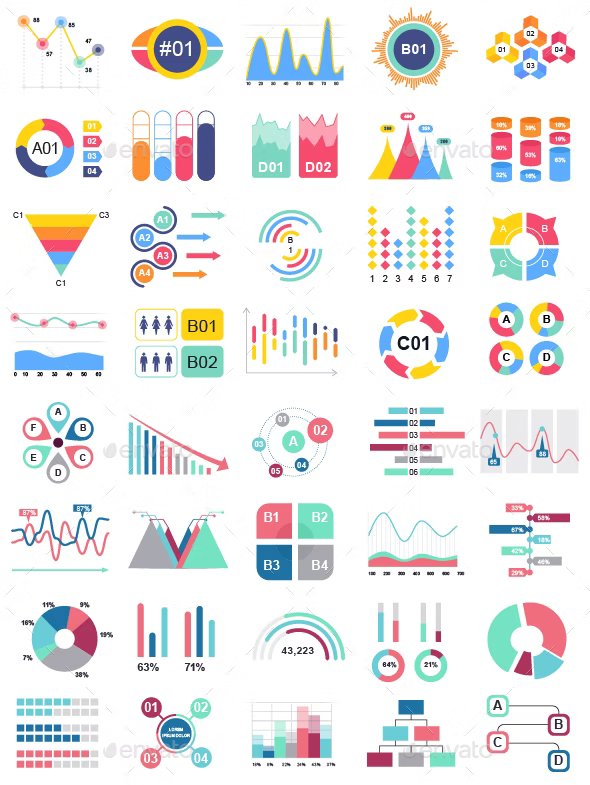 set of infographics 416