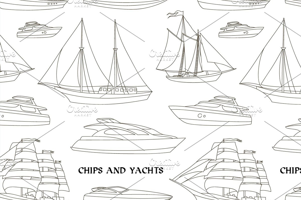 ships and yachts pattern 77