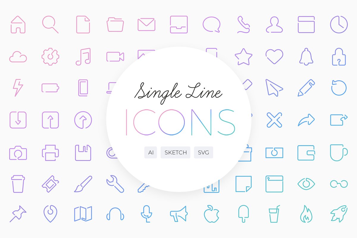 single line vector icons preview cm 1 443