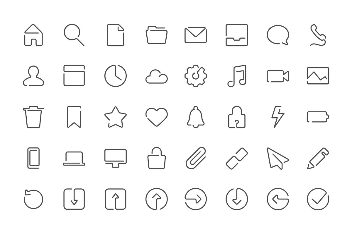 single line vector icons preview cm 2 493