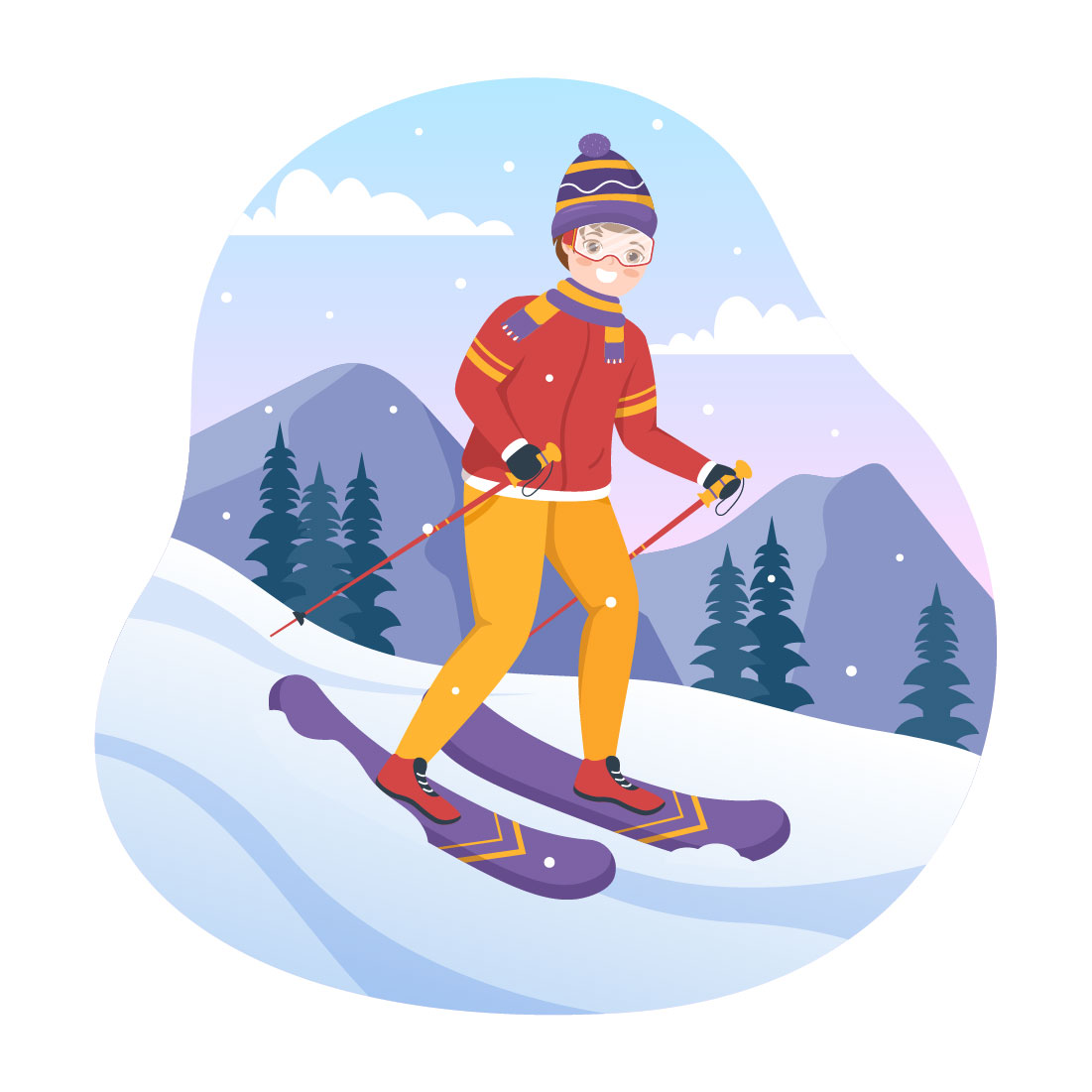13 Ski Winter Sport Activities Illustration cover image.