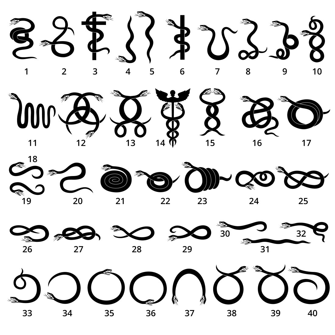 Number of different types of scissors.
