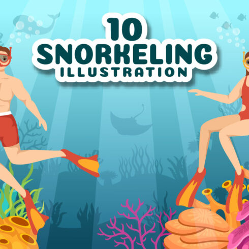 10 Snorkeling Design Illustration - MasterBundles