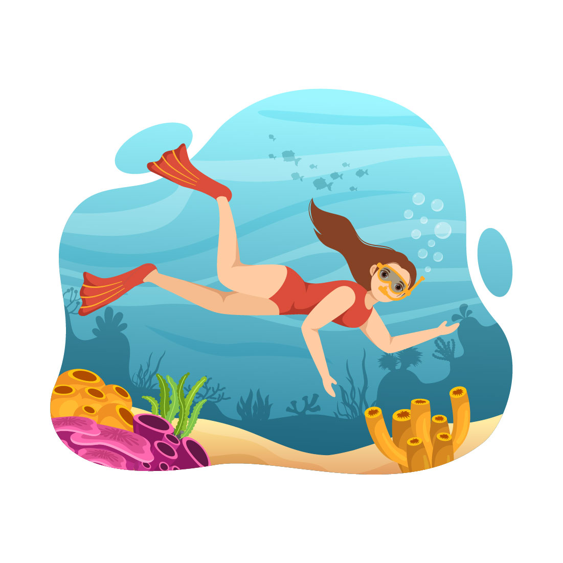 10 Snorkeling Design Illustration cover image.