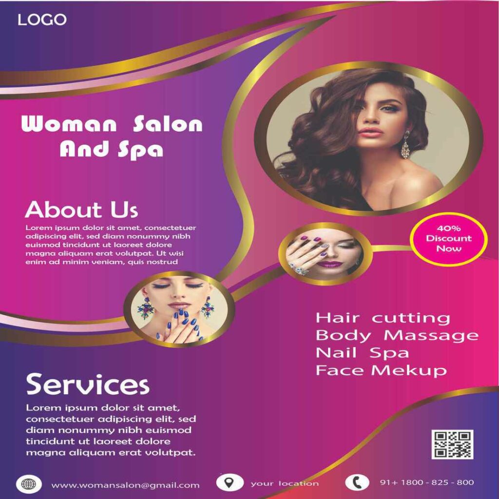 Woman - Salon and Spa Flyer Design - MasterBundles