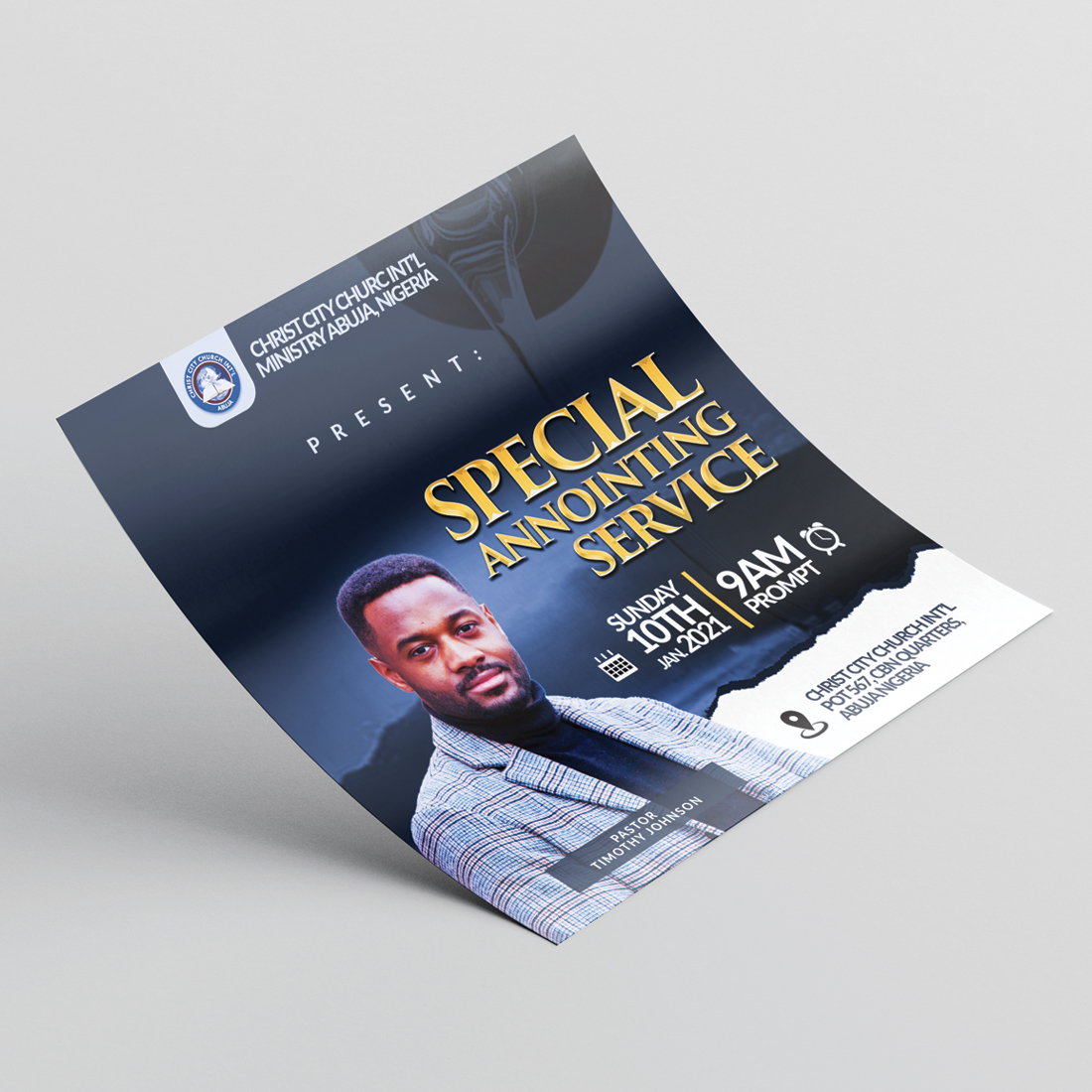 Church Flyer Template Design cover image.