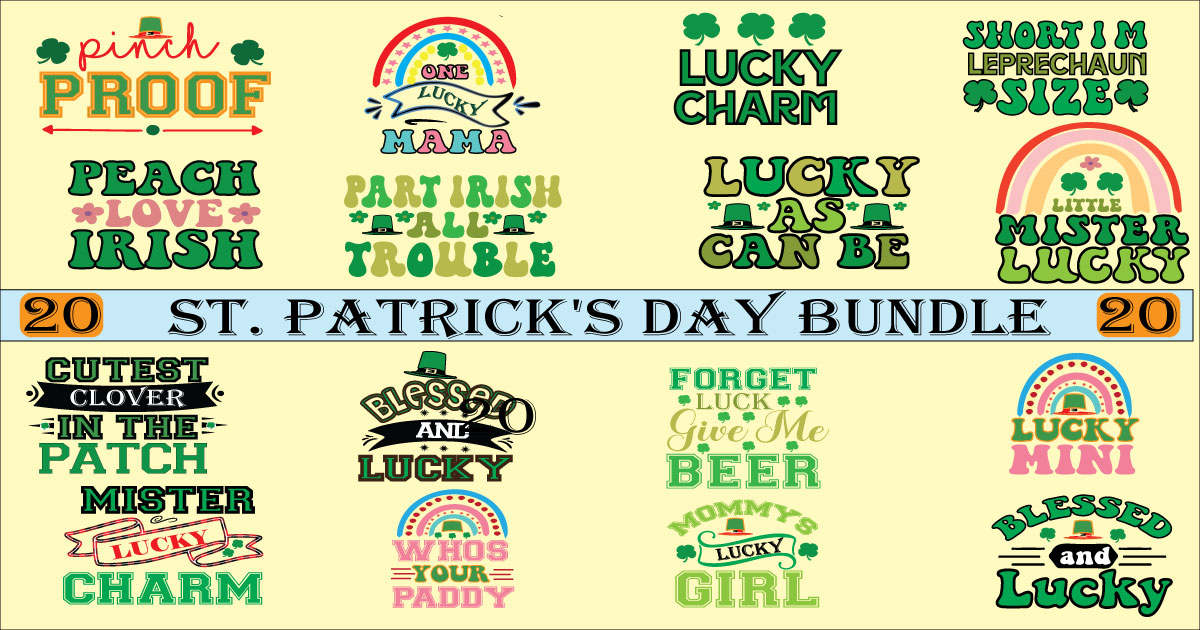 Some St. Patric's Day logos.