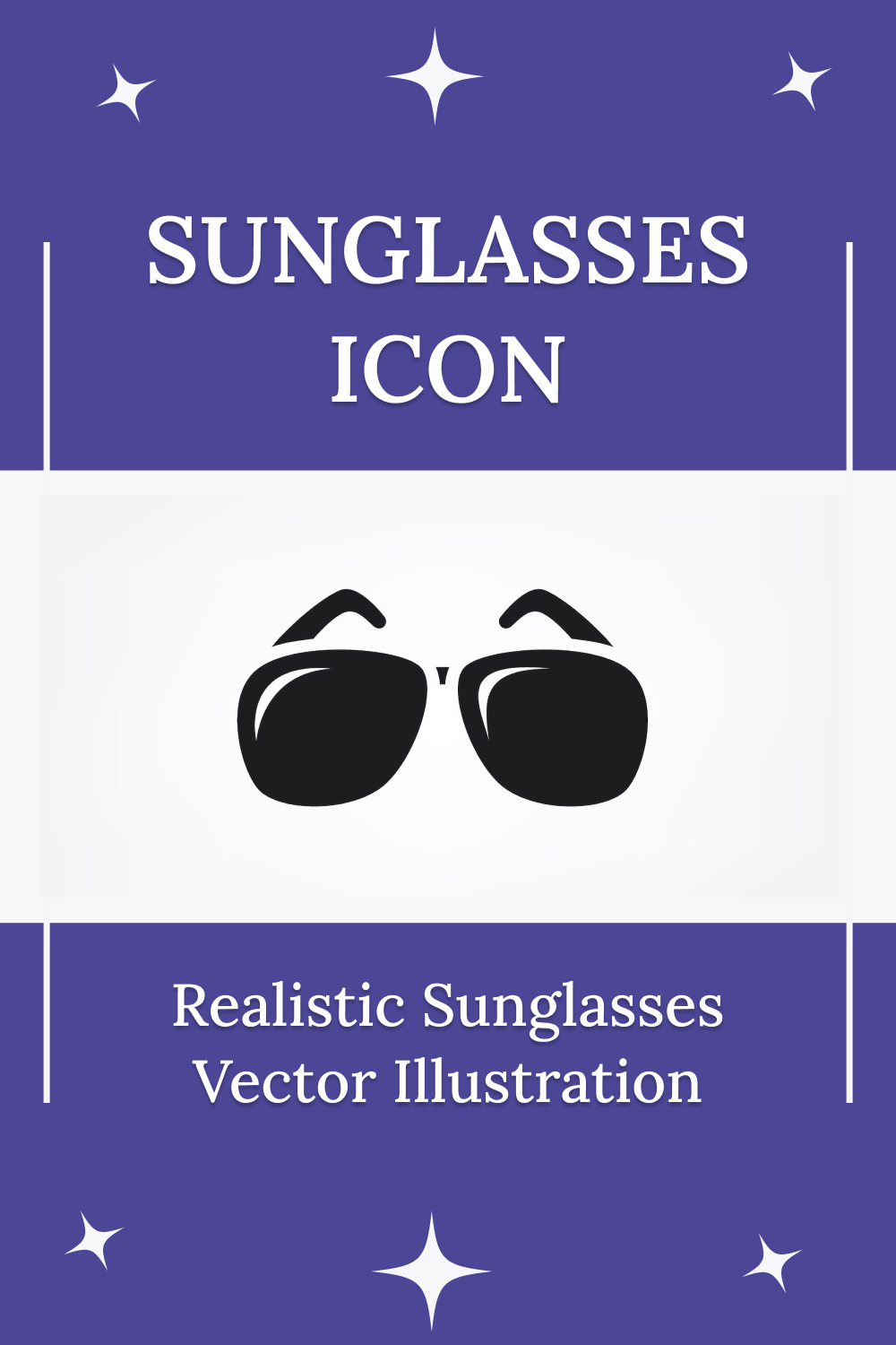 Sunglasses Icon Pinterest Cover.