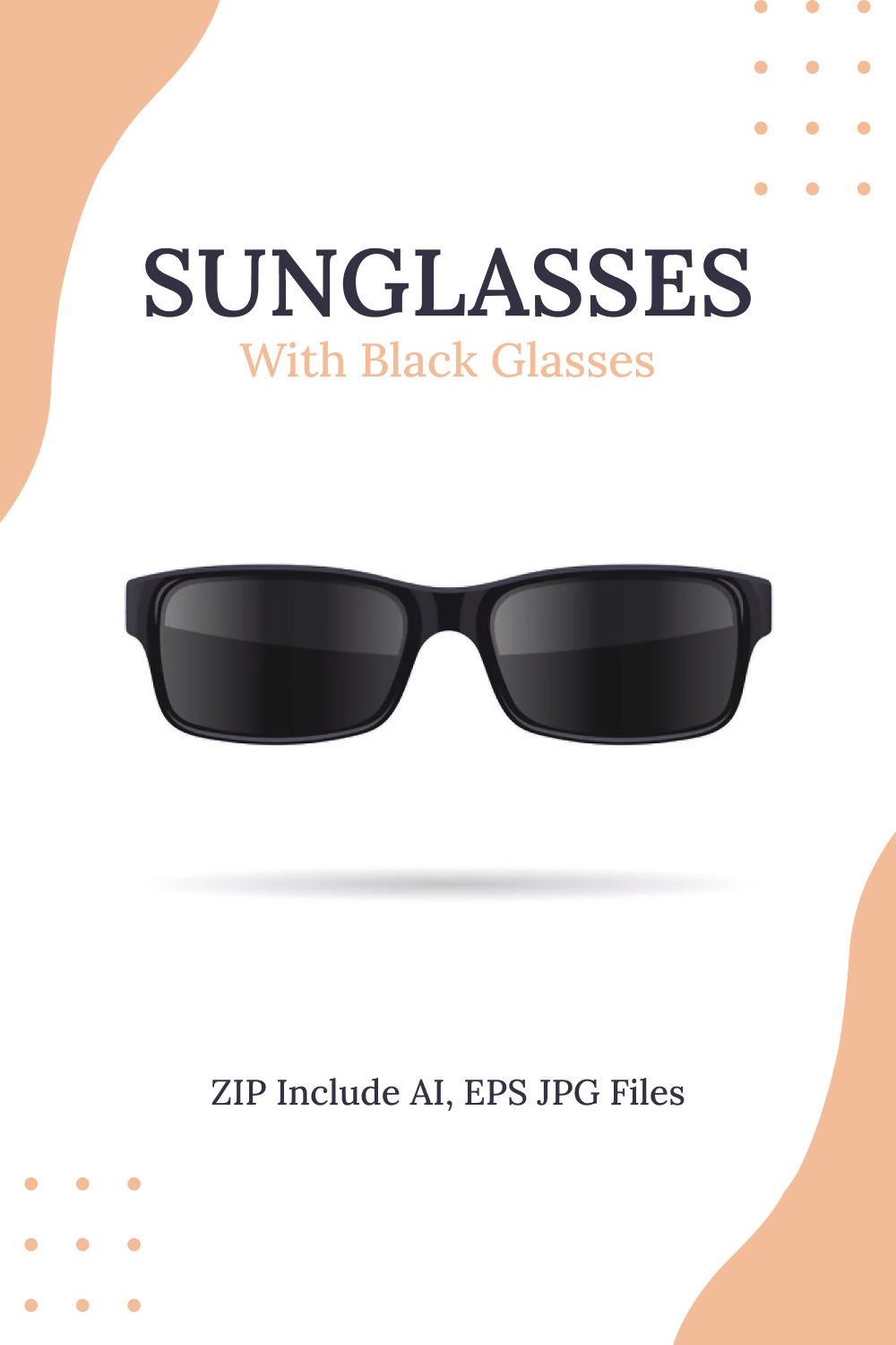 Sunglasses With Black Glasses Pinterest Cover.