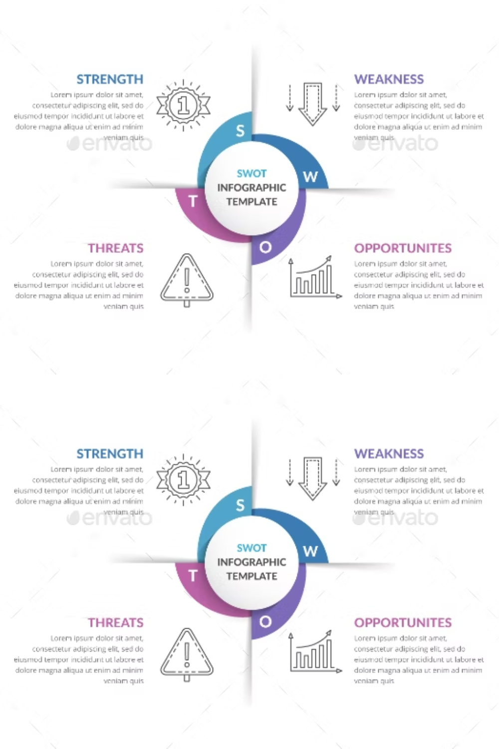 SWOT Analysis Diagram Pinterest Cover.