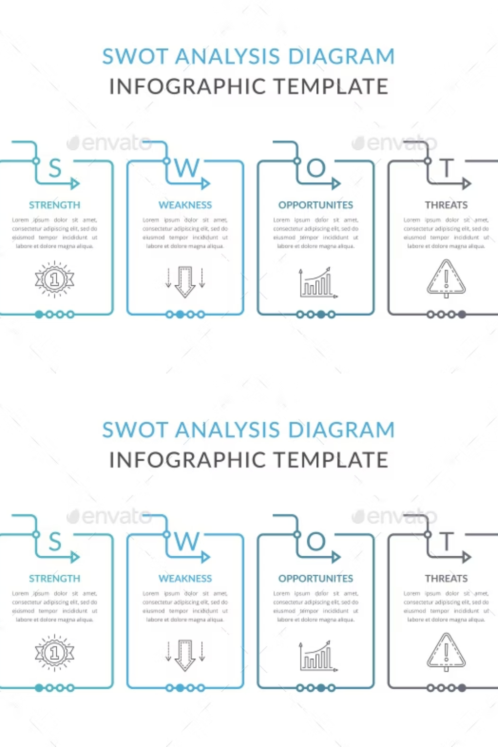 SWOT Analysis Diagram Pinterest Cover.