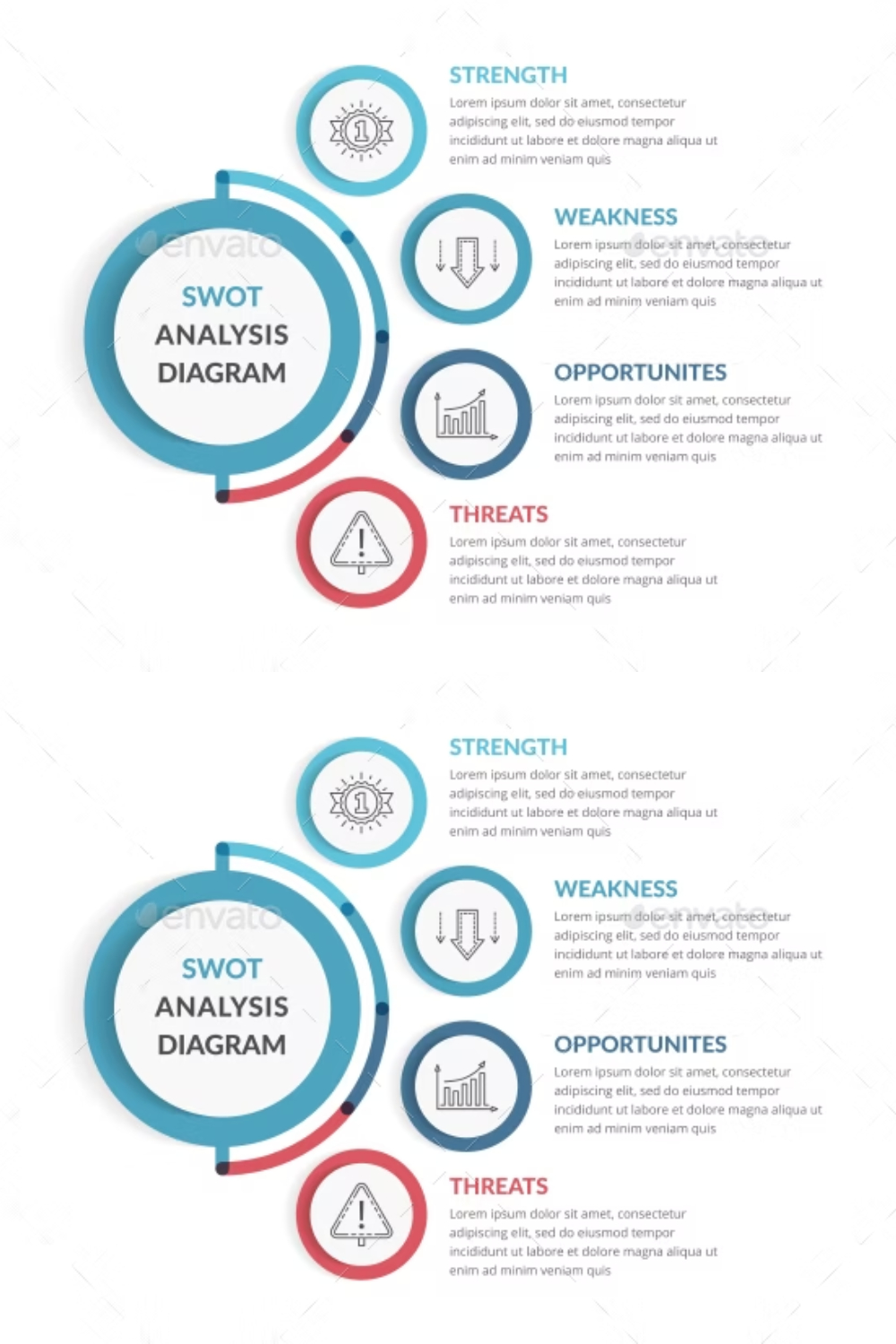 SWOT Analysis Diagram Pinterest Cover.