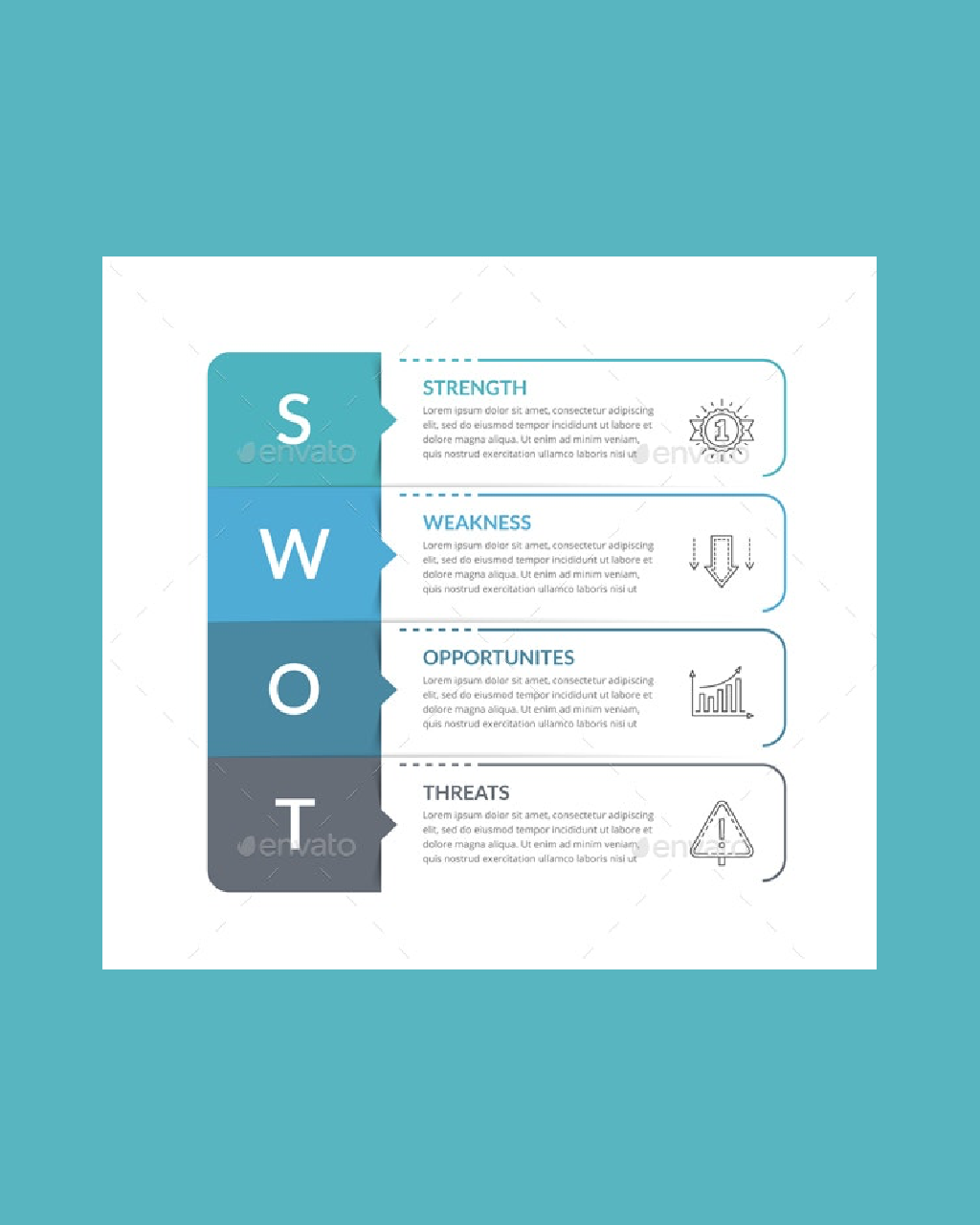 Swot analysis diagram pinterest image.