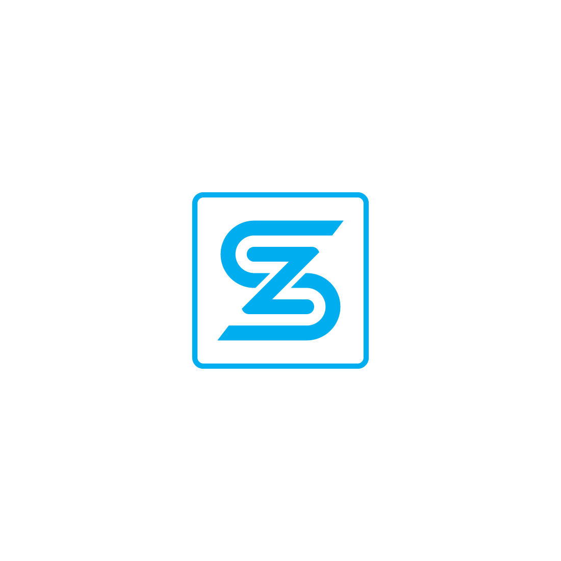SZ Letter Mark Logo Design cover image.